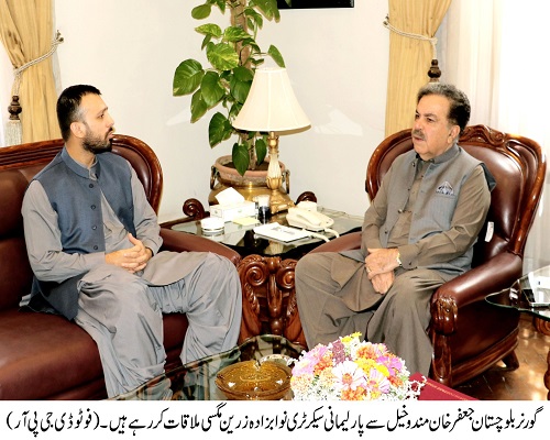 Governor Balochistan , Shaik Jaffar Khan Mandokhail,Balochistan ,Quetta